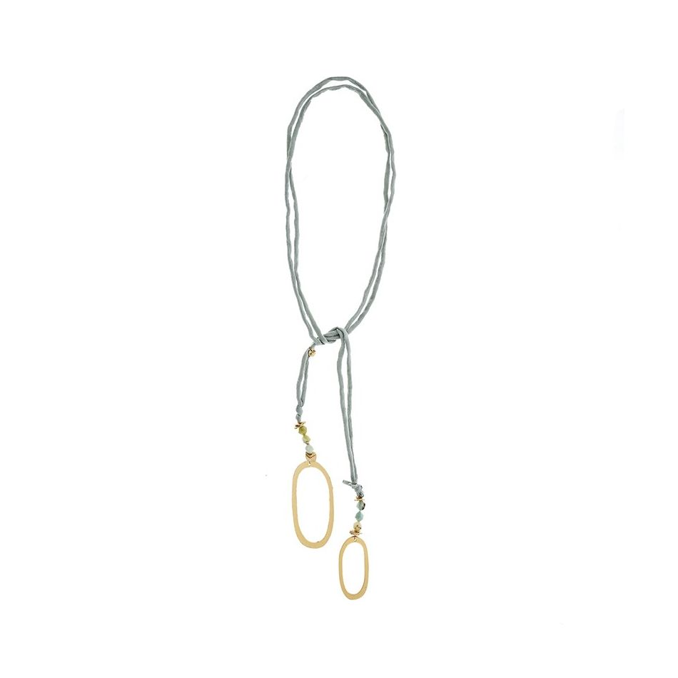 LONG NECKLACE WITH METAL RINGS