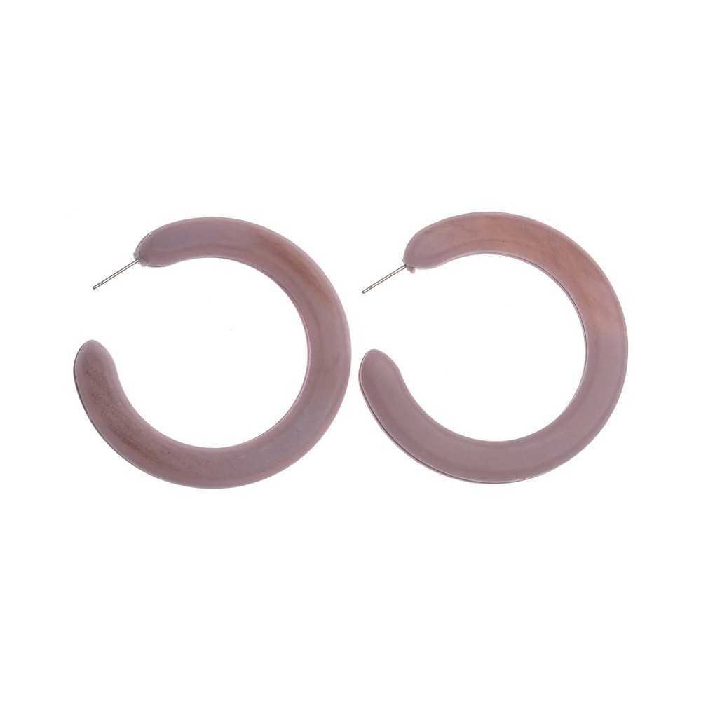 RESIN HOOP EARRINGS