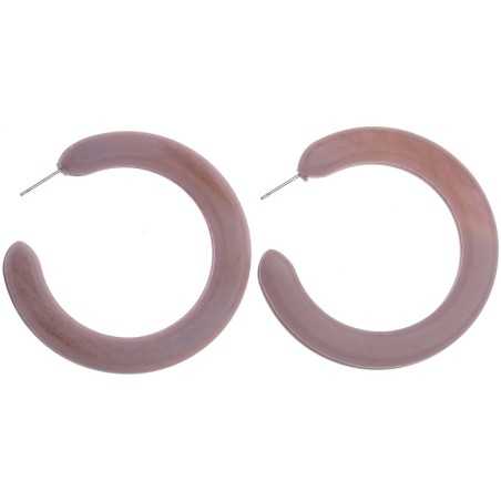 RESIN HOOP EARRINGS