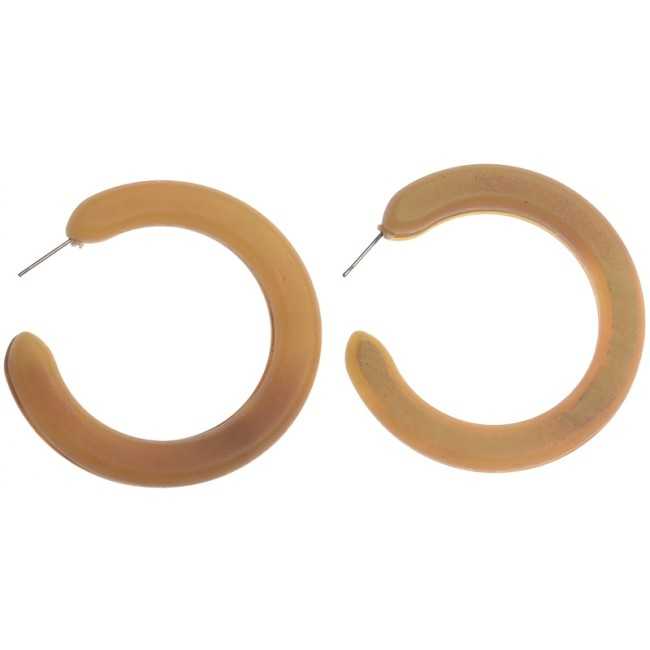 RESIN HOOP EARRINGS