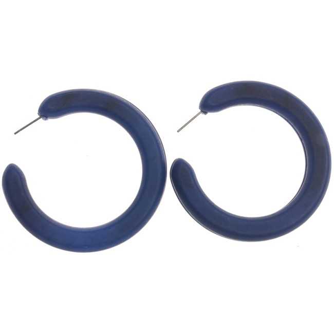 RESIN HOOP EARRINGS