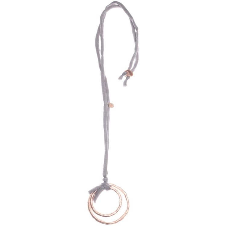 COLLAR LARGO COLGANTE DOBLE ANILLA METAL 2