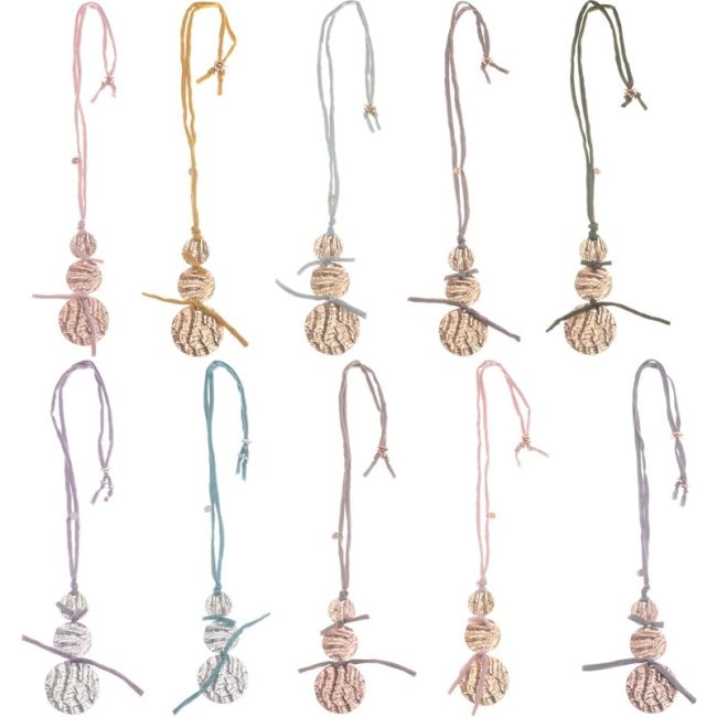 METAL TRIPLE MEDALLION LONG NECKLACE