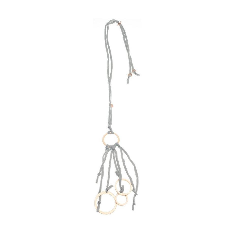 COLLAR LARGO COLGANTE ANILLAS METAL
