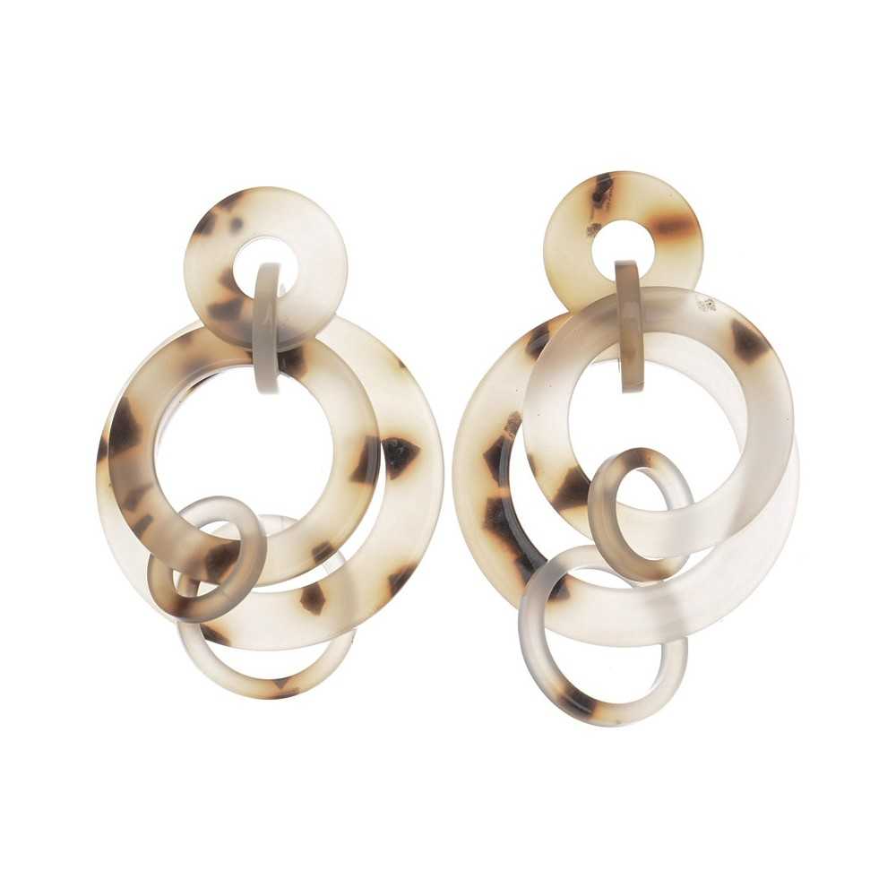 MULTI-RING RESIN EARRINGS