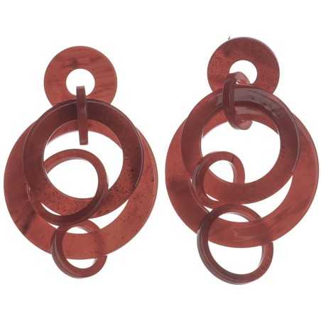 MULTI-RING RESIN EARRINGS