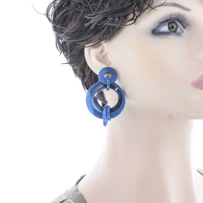 MULTI-RING RESIN EARRINGS