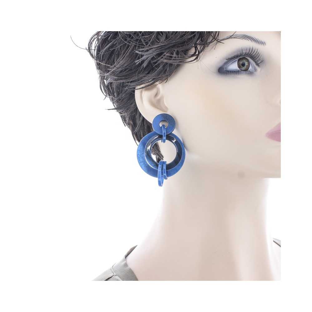 MULTI-RING RESIN EARRINGS