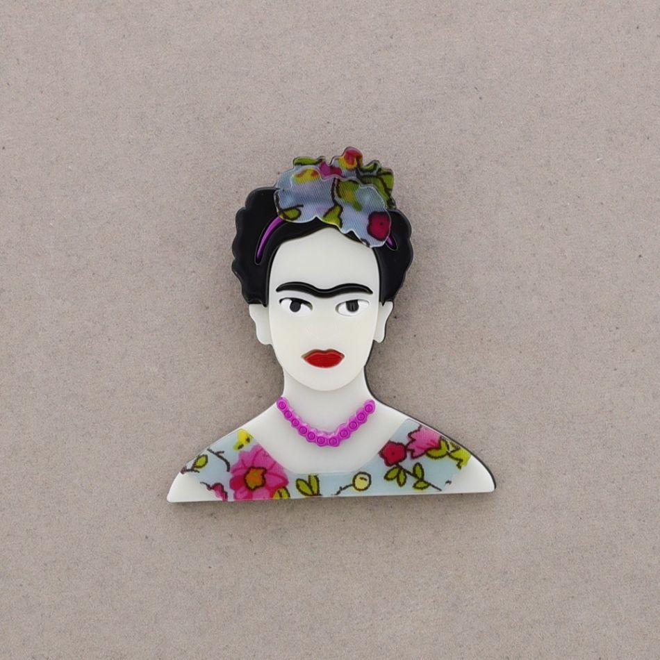 BROCHE FRIDA RESINA