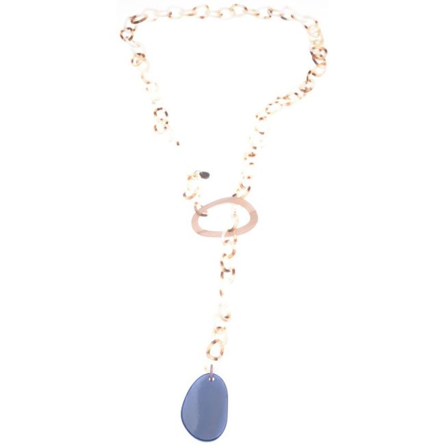 LONG NECKLACE WITH RESIN BEADS