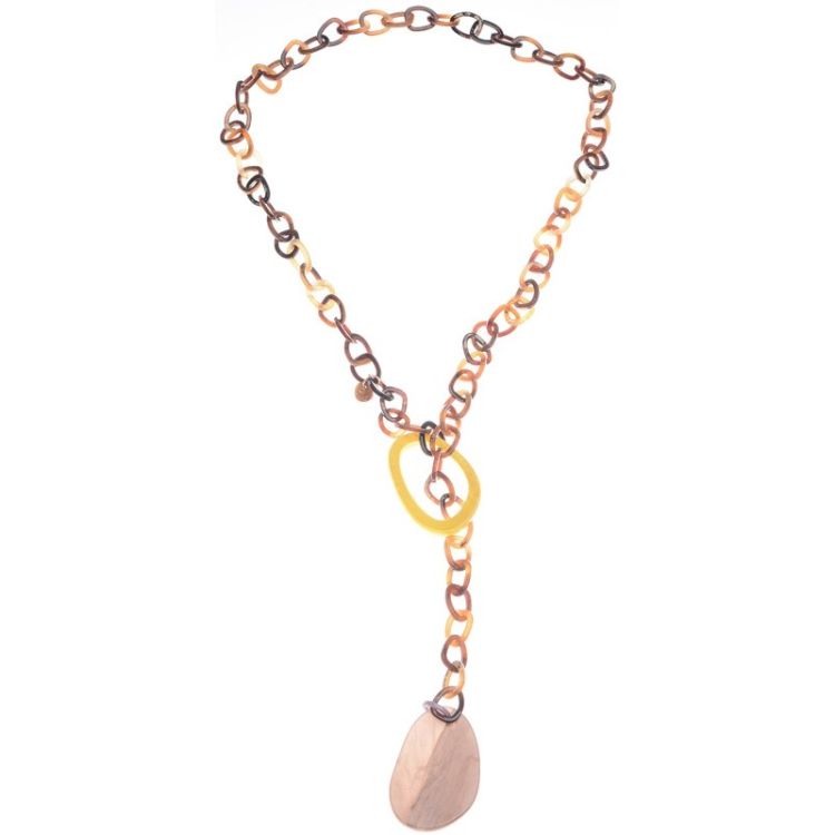 LONG NECKLACE WITH RESIN BEADS 2