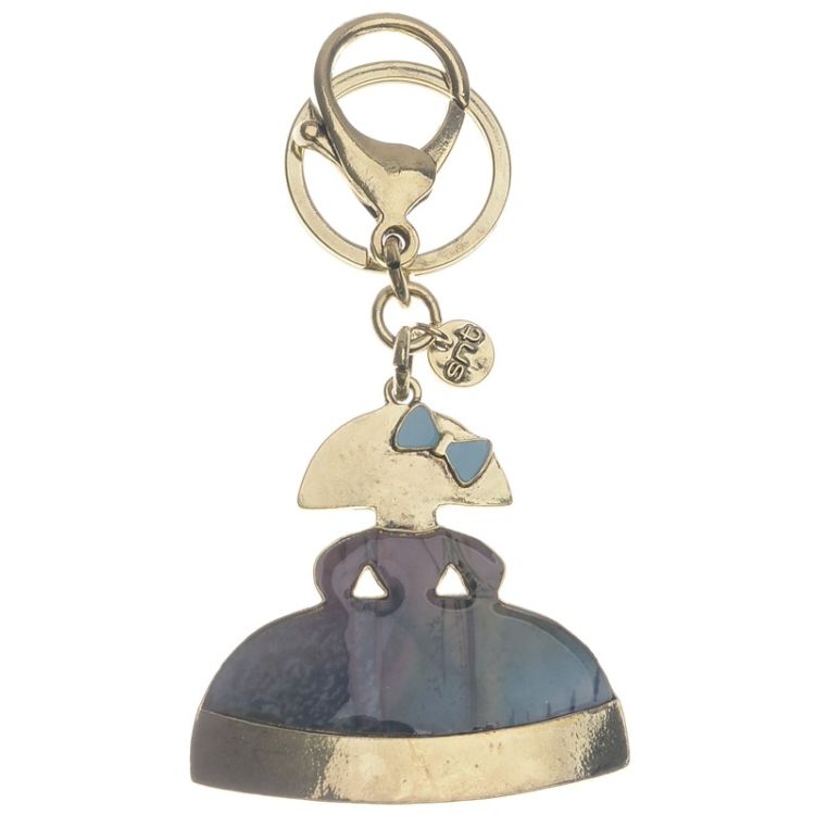 MENINA METAL ENAMEL KEYCHAIN