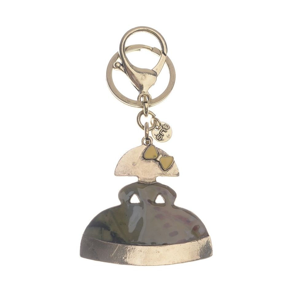 MENINA METAL ENAMEL KEYCHAIN