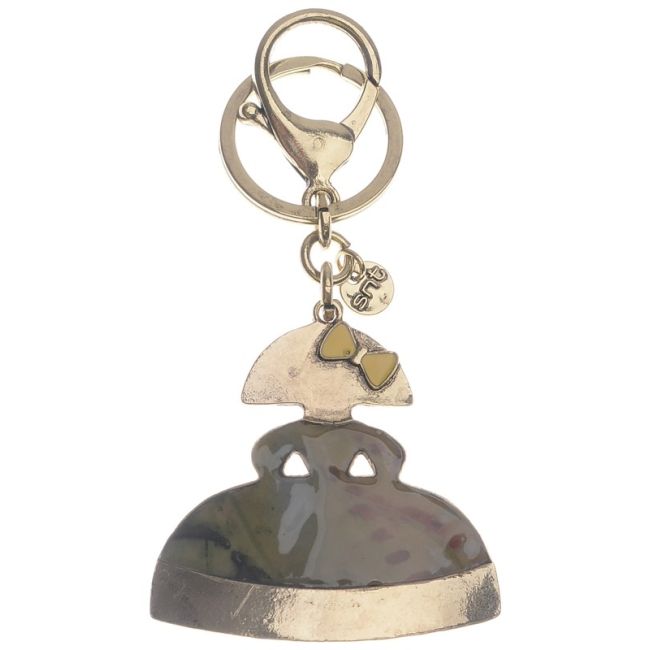 LLAVERO MENINA METAL ESMALTE