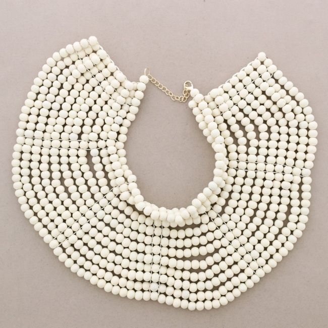 COLLAR BABERO BOLAS MADERA