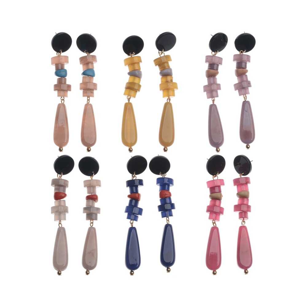 RESIN BEADS EARRINGS