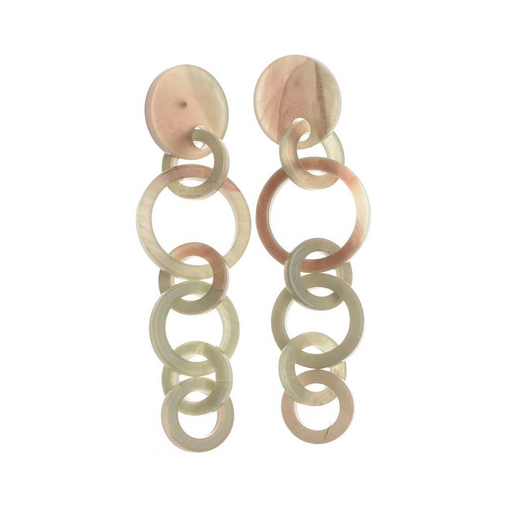 MULTI-RING RESIN EARRINGS