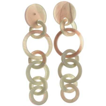 MULTI-RING RESIN EARRINGS