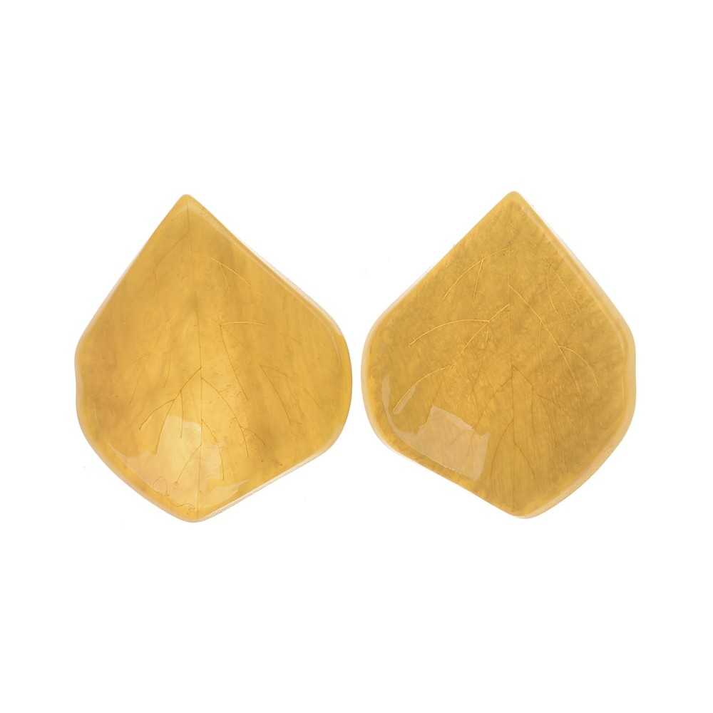 RESIN LEAF EARRINGS