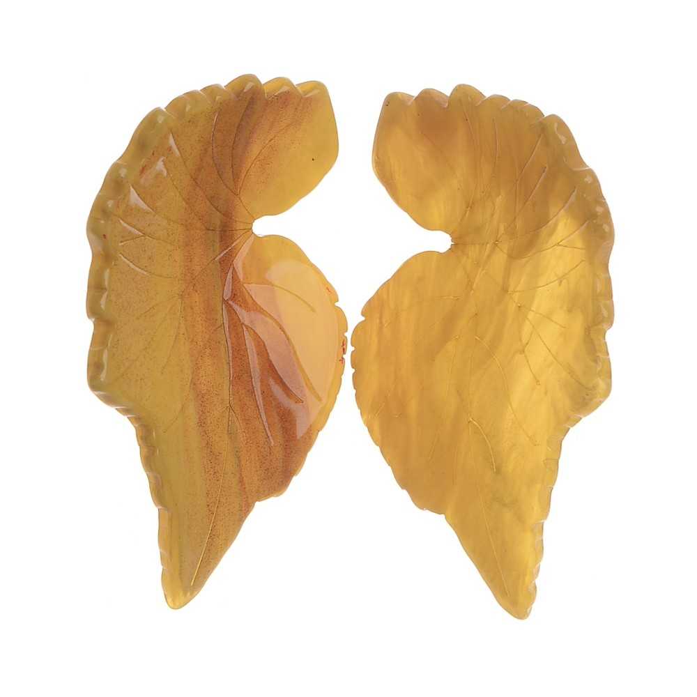 RESIN LEAF EARRINGS