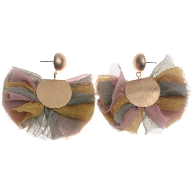 FLOWER PENDANT EARRINGS