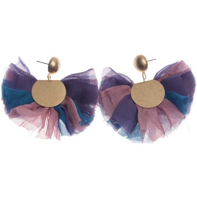 FLOWER PENDANT EARRINGS