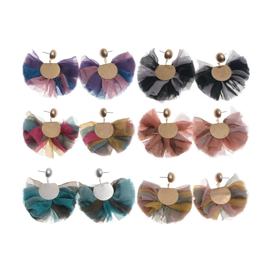 PENDIENTES COLGANTE FLOR