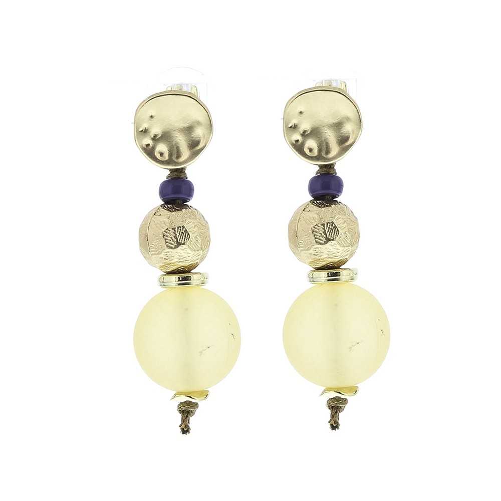 RESIN BEADS EARRINGS