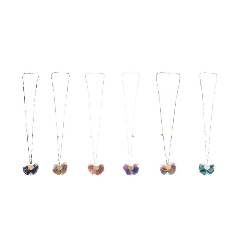 COLLAR LARGO COLGANTE FLOR