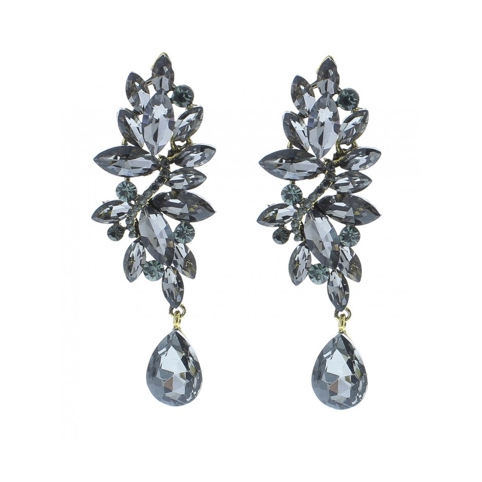 METAL STRASS EARRINGS