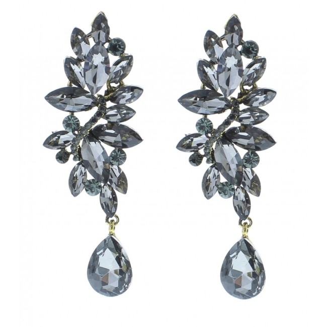 METAL STRASS EARRINGS