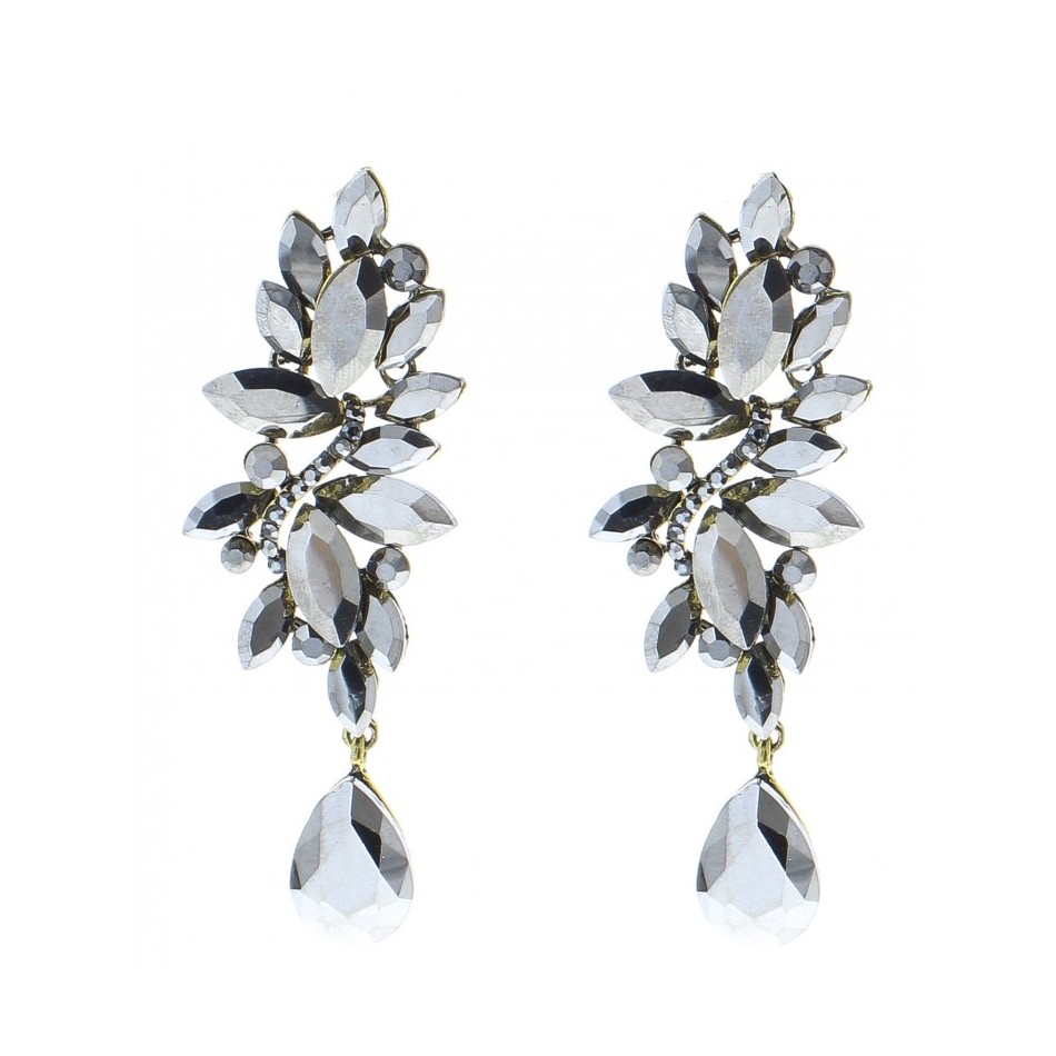 METAL STRASS EARRINGS