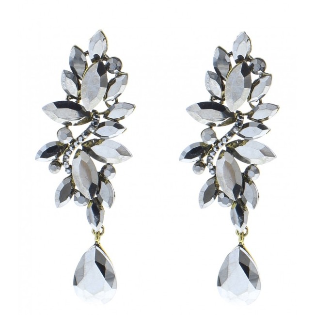 METAL STRASS EARRINGS