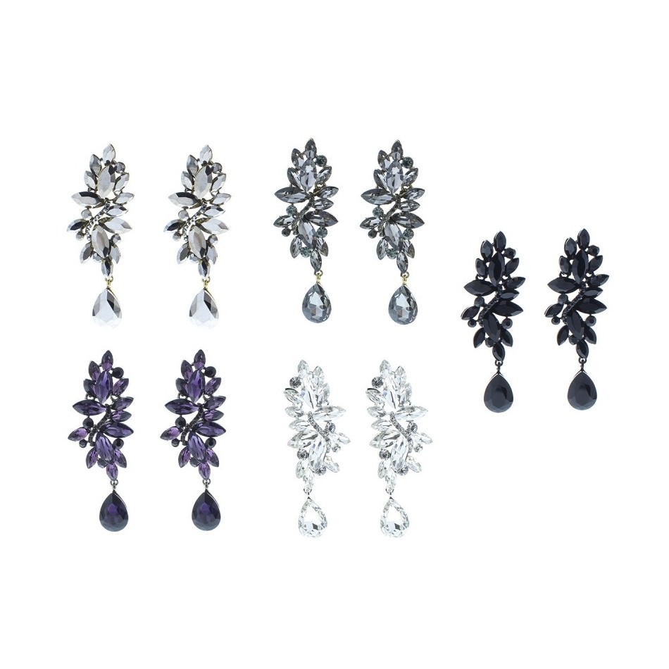 METAL STRASS EARRINGS