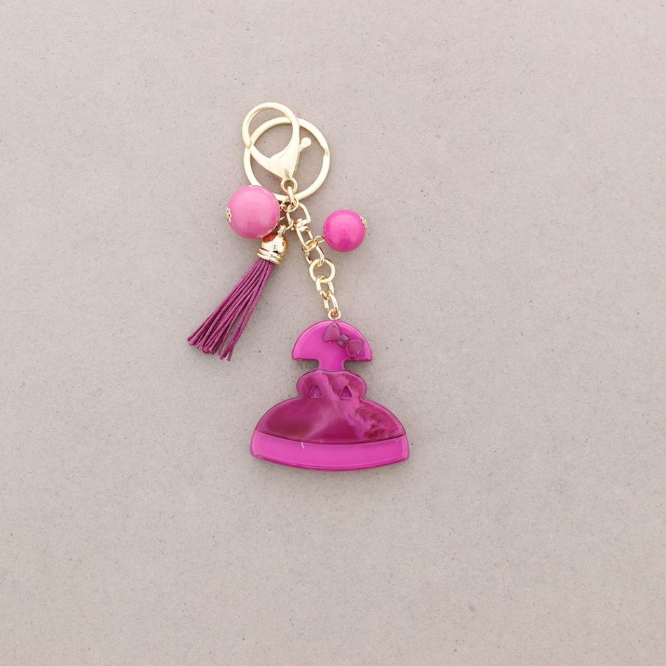 MENINA DOUBLE LAYER RESIN KEYCHAIN