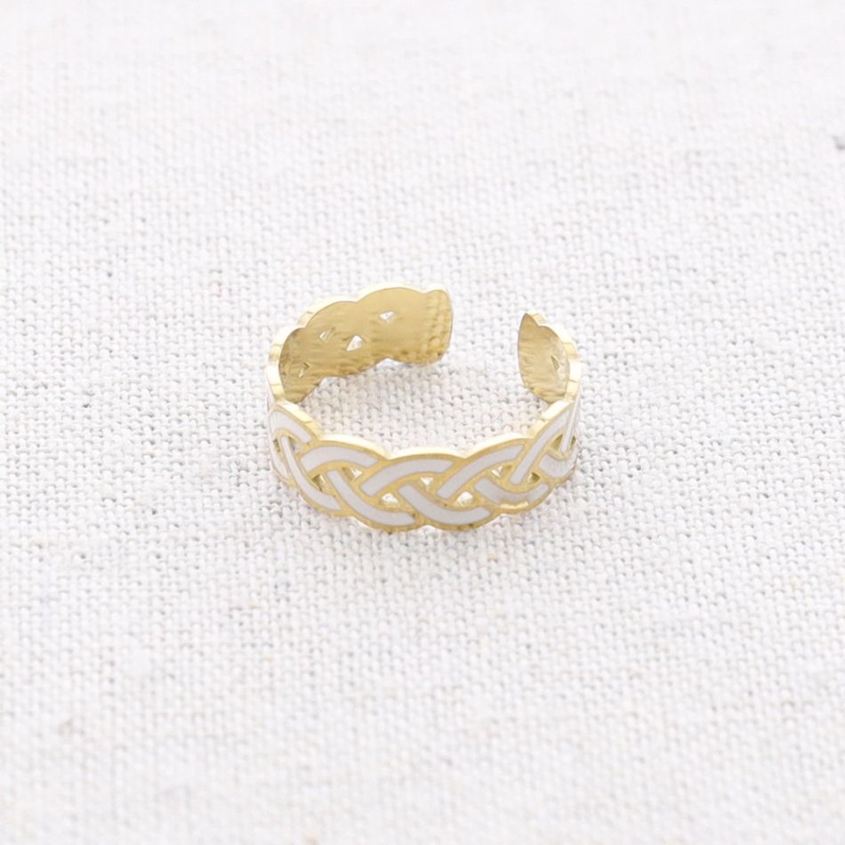ENAMEL BRAIDED STEEL RING