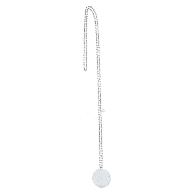 COLLAR LARGO COLGANTE MEDALLA METAL 2