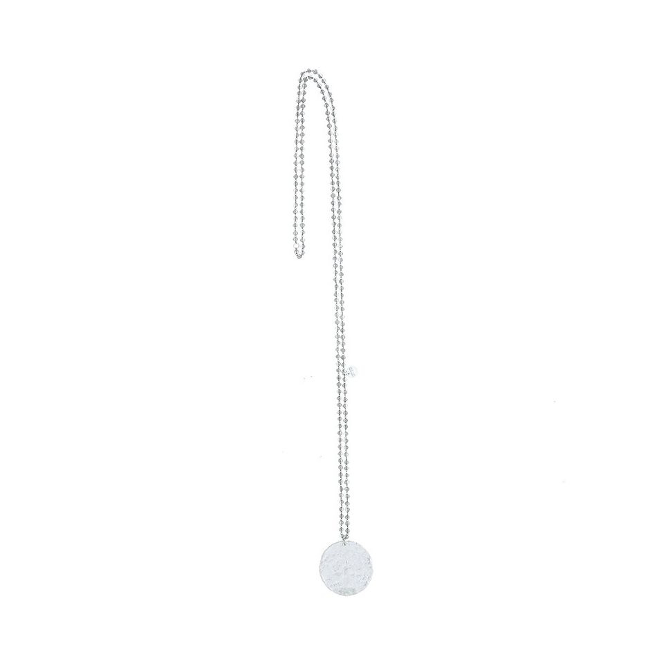 COLLAR LARGO COLGANTE MEDALLA METAL