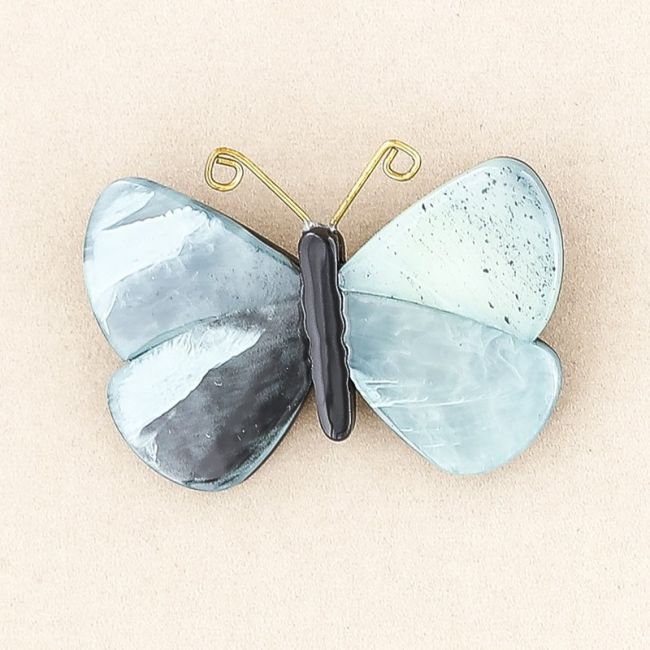 RESIN BUTTERFLY BROOCH