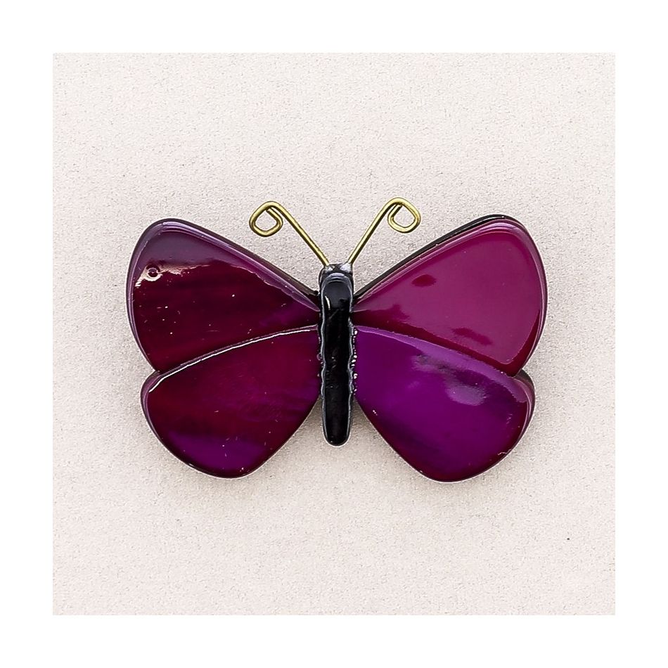 RESIN BUTTERFLY BROOCH