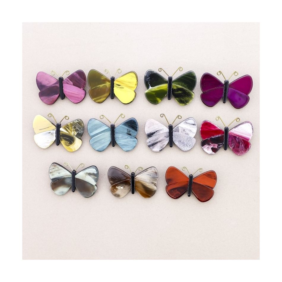 BROCHE MARIPOSA RESINA