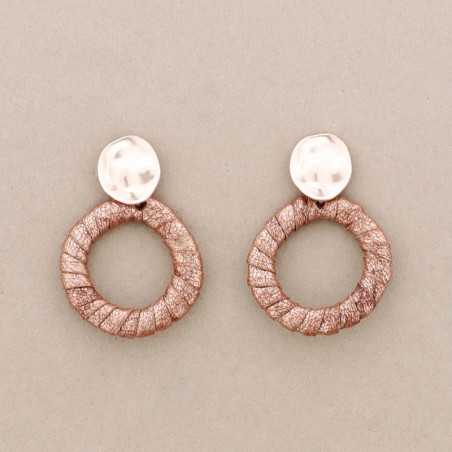 LINED RING METAL EARRINGS