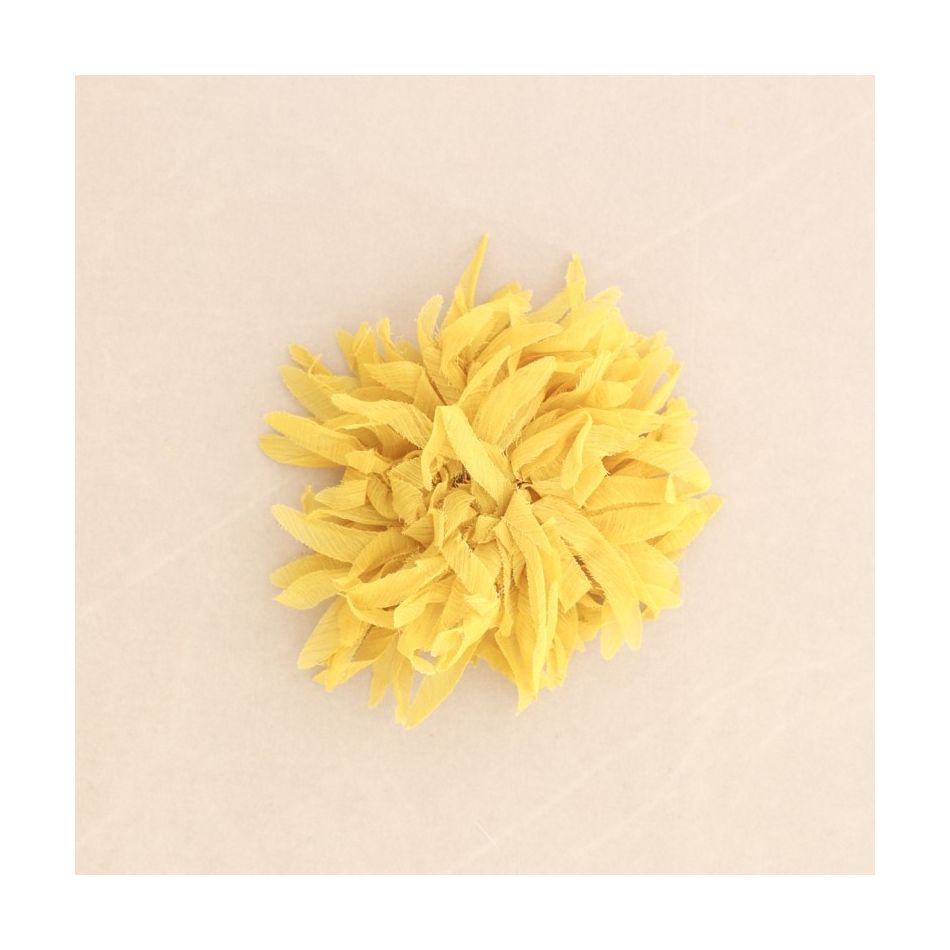 STRAPS FLOWER BROOCH 14CM