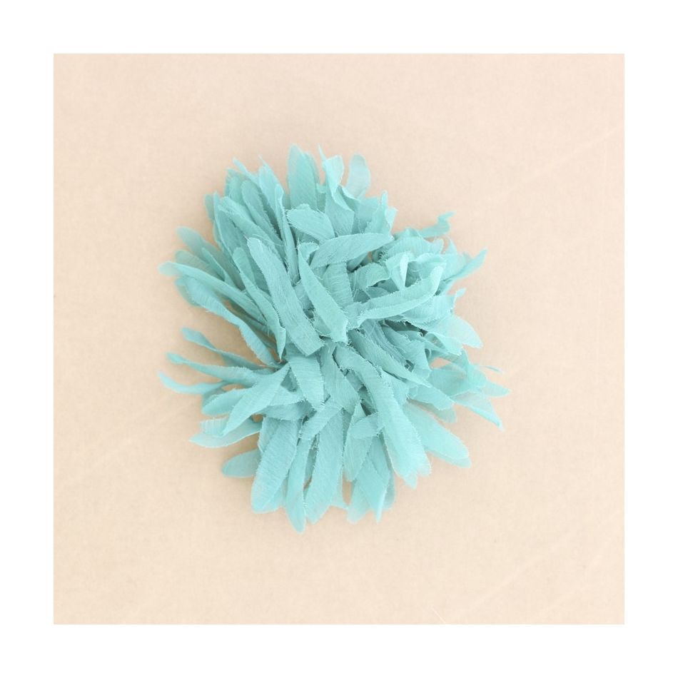 STRAPS FLOWER BROOCH 14CM