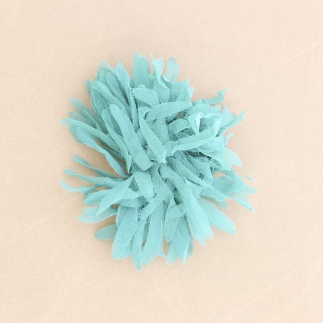 STRAPS FLOWER BROOCH 14CM