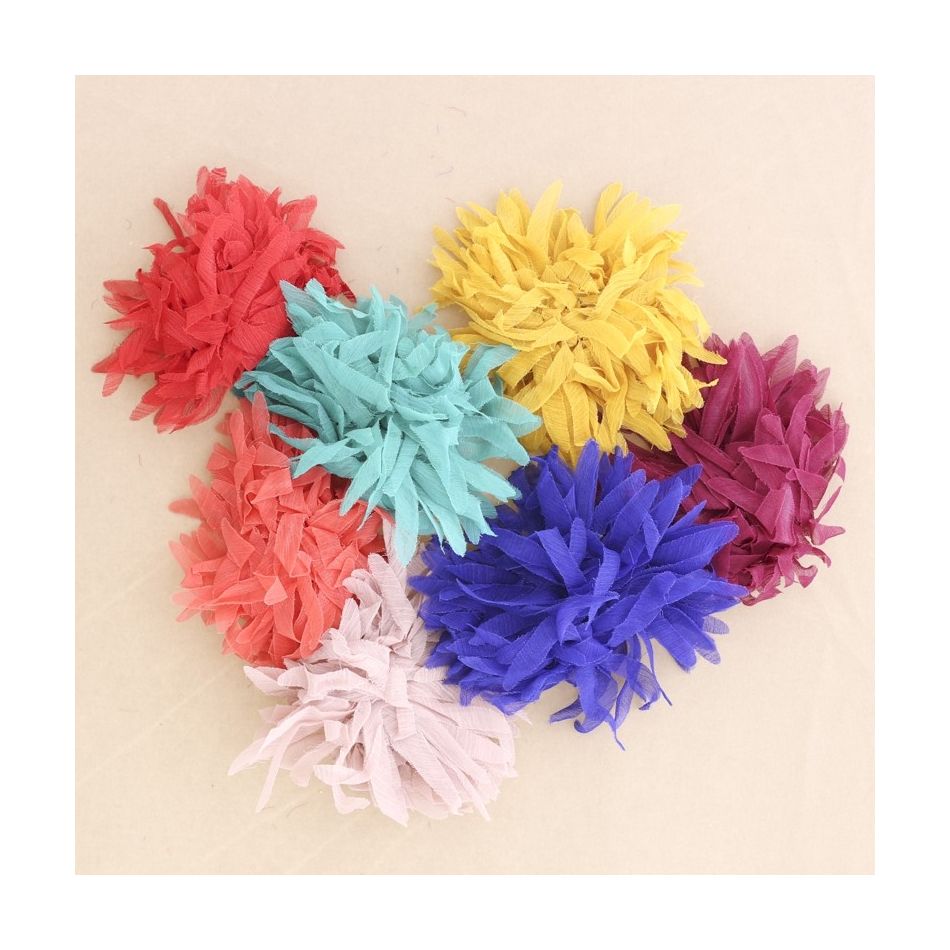 BROCHE FLOR TIRAS 14CM