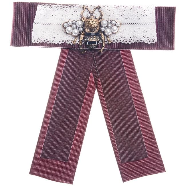 BROCHE LAZO ABEJA CRISTALES