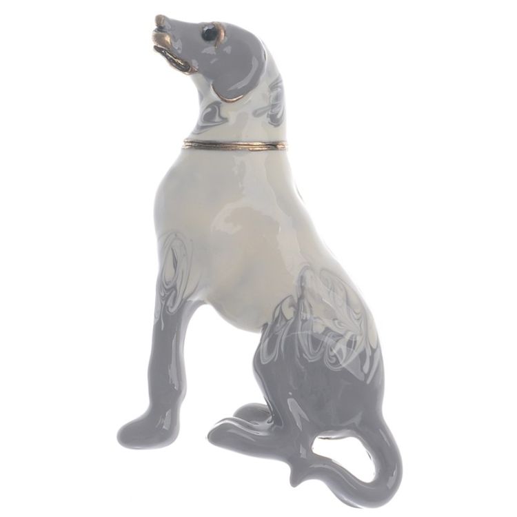 METAL ENAMEL PUPPY BROOCH 2