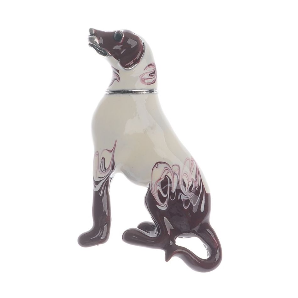 BROCHE PERRITO METAL ESMALTE