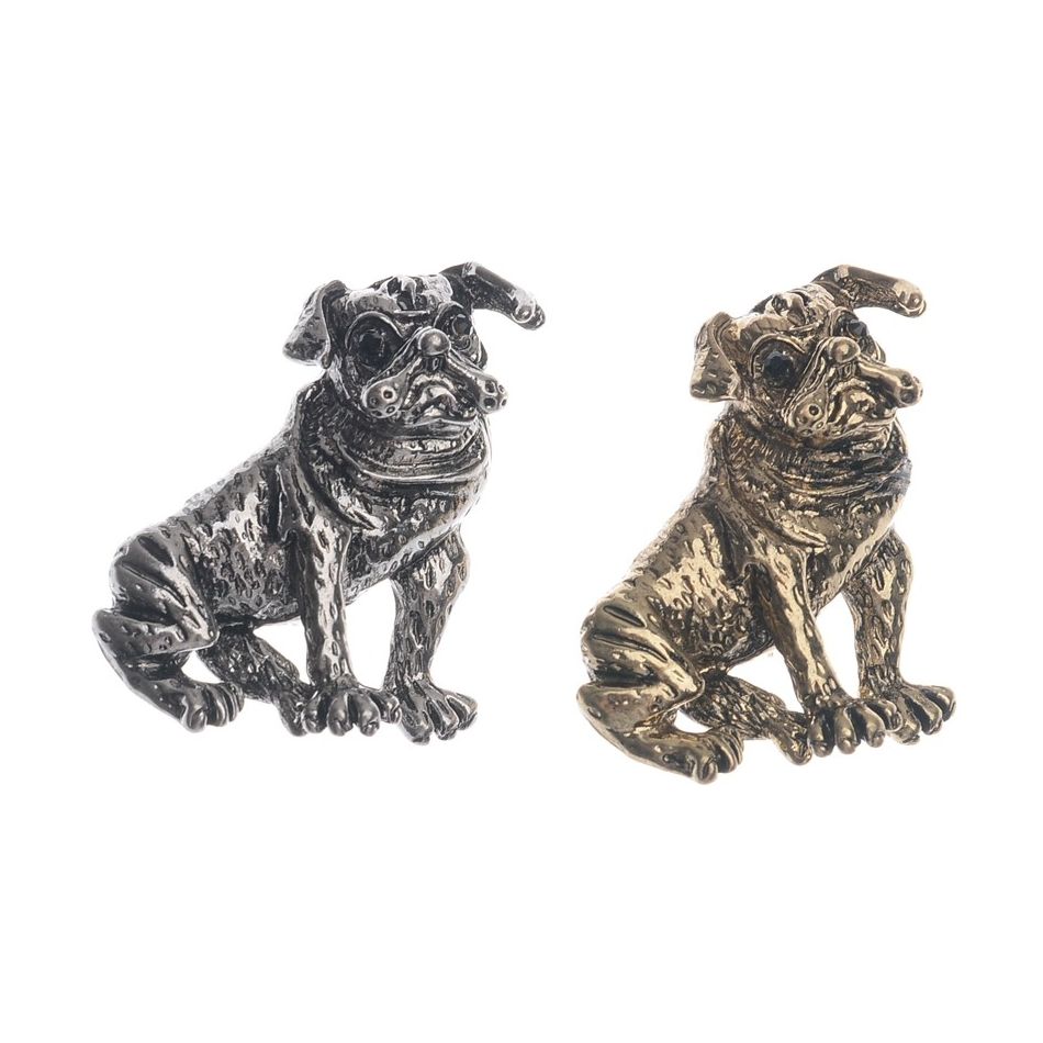 BROCHE PERRITO METAL ESMALTE